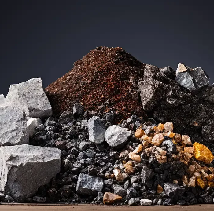 Lessine mineraux minerais industrie vrac